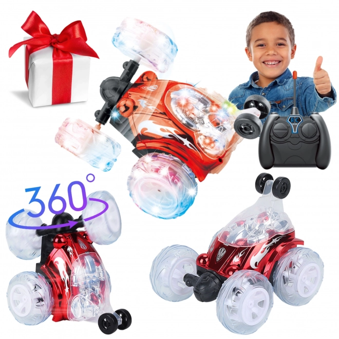 Rode Stuntauto met Afstandsbediening - Rood