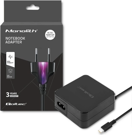 Chargeur secteur USB‑C 65 W avec technologie Power Delivery – QOLTEC