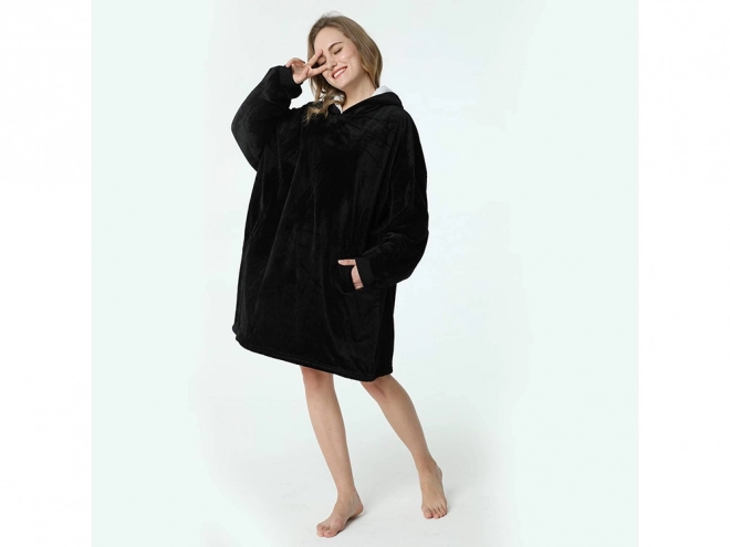 Warme Oversize Decken-Pullover aus dickem Fleece