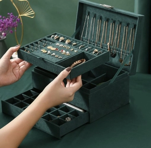 Elegant Green Jewelry Box