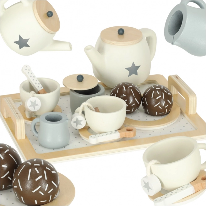 Wooden Tea Set for Children