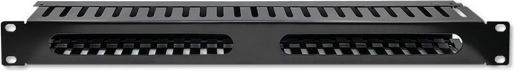 19″-Rack-Kabel-Organizer, 1U, 24 Positionen – QOLTEC