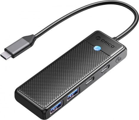 Orico hub USB 4-en-1 USB‑A 3.0 x2 + USB‑C 3.0 + USB‑C PD 100 W
