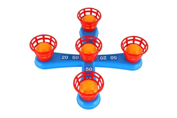 Ring Toss Game with Cross and Baskets