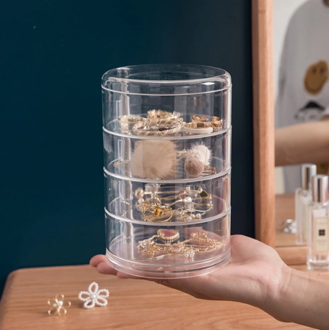 Jewelry Box 4-Tier Transparent