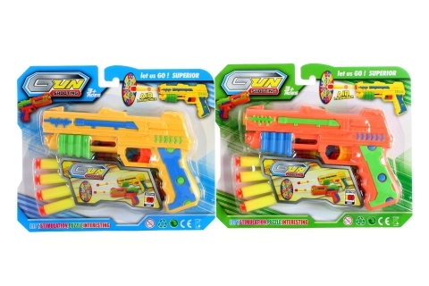 Plastic pistool met foamballetjes