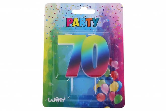 Feestkaars Regenboog 70