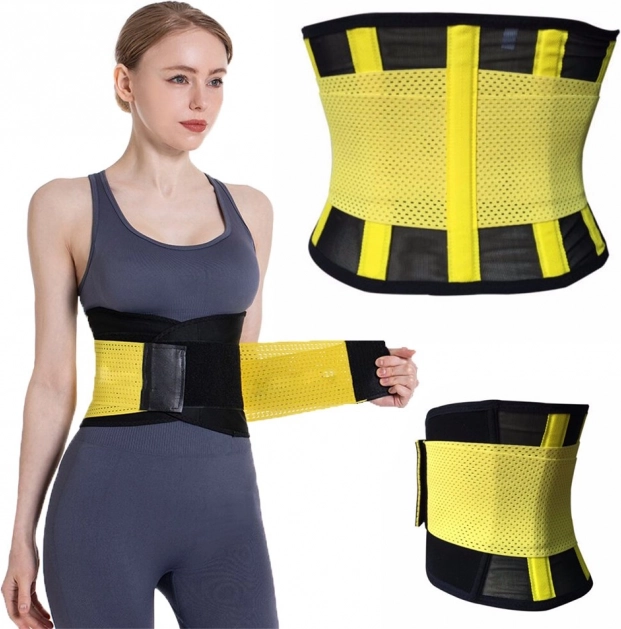 Neopreen trainingsriem voor de buik XXL – geel