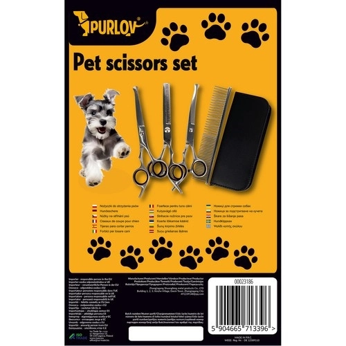 Premium Hundefrisörscheren Set in Etui