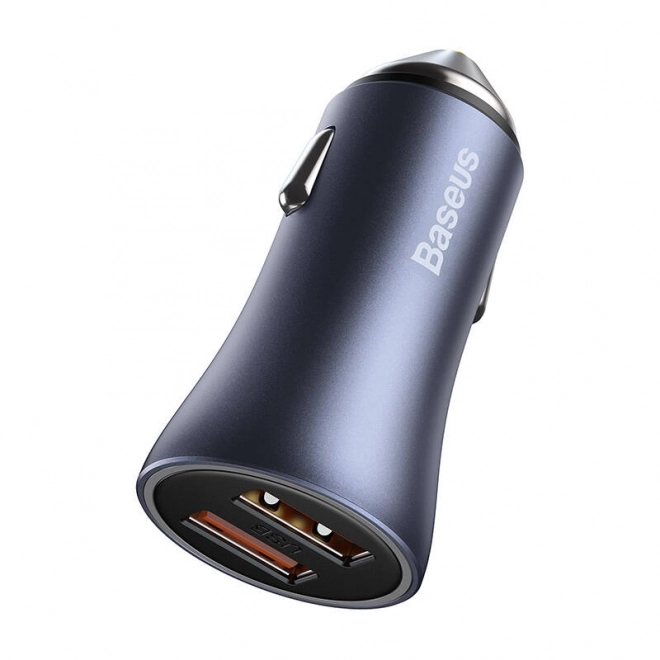Baseus Car Charger with Dual USB and USB-C Cable