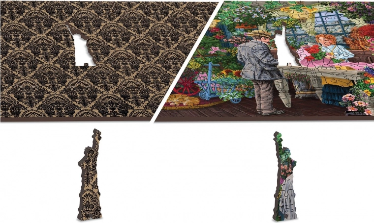 Twee puzzels in één: dubbelzijdig 2-in-1