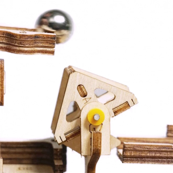 Houten 3D-puzzel Rokr Knikkerbaan Parkour