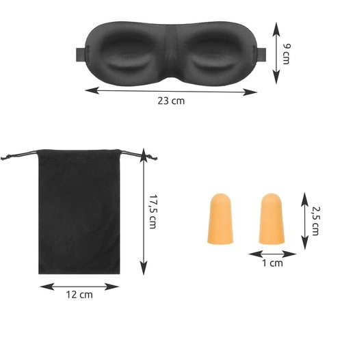 Reismasker voor slapen + oordopjes