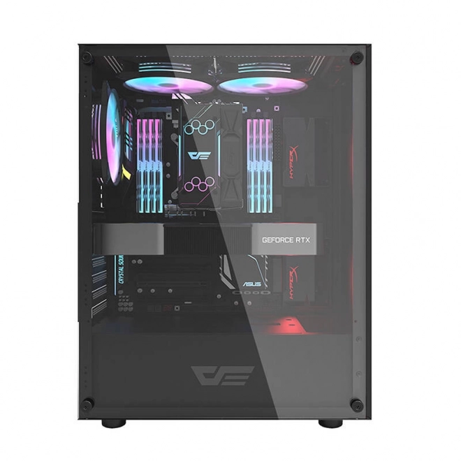Computerbehuizing Darkflash DK100 (zwart)