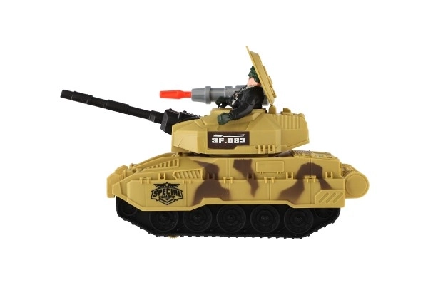 Military Toy Set with Soldier and Tank