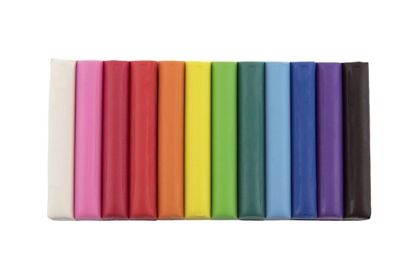 Modelína Nara 165g, 12 kleuren