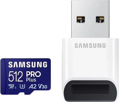 microSD Memory Card PRO Plus MB-MD512SB/WW 512GB + Reader