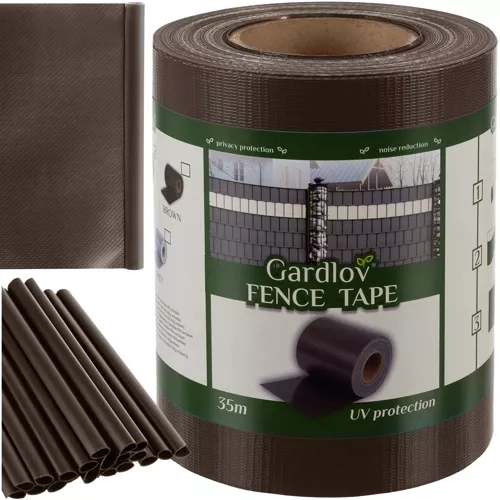 Durable Brown Fence Tape for Garden 19cm x 35m