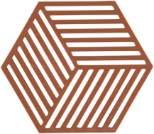 Zone Hexagon Trivet for Hot Dishes – Brick