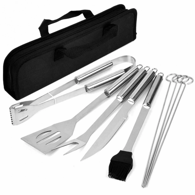 Set van 9-in-1 grillgereedschappen met hoes