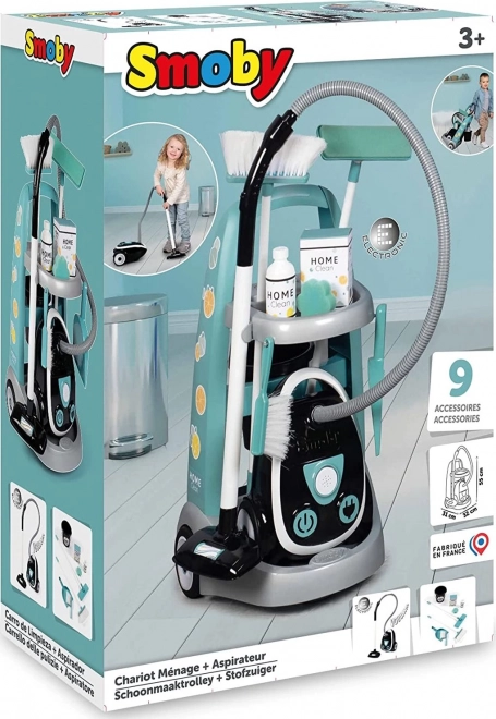 Cleaning Cart with Vacuum for Kids