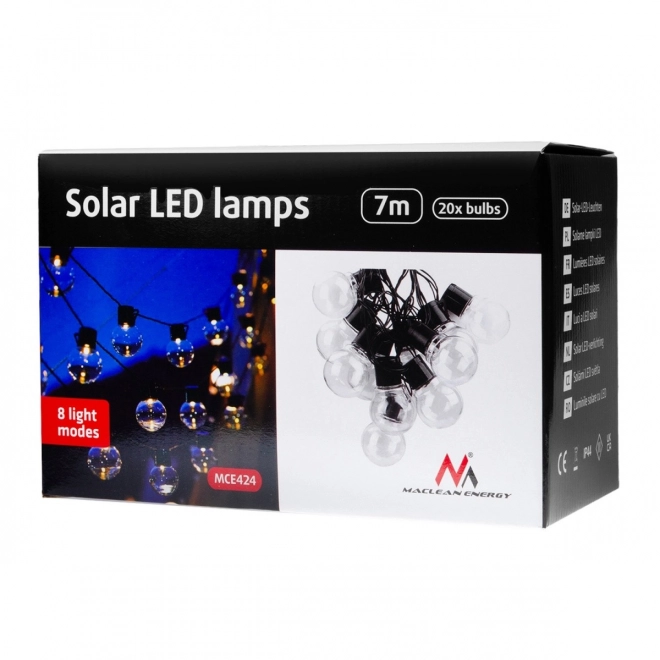 Solar-Girlande LED Gartenleuchten Maclean