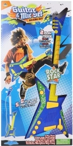 Guitare pour enfants à piles avec microphone
