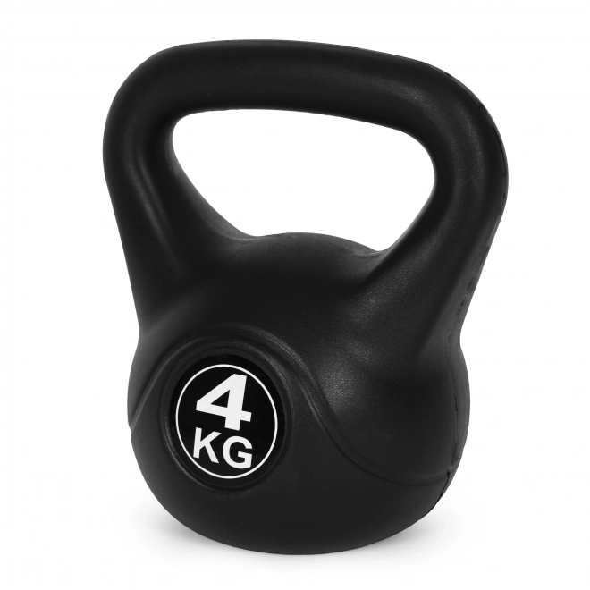 Kettlebell voor oefeningen zwart- 4kg