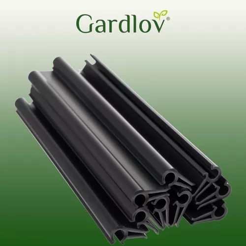 Bevestigingsuiteinden / clips voor schaduwband 19cm - antraciet 23911 (10 stuks)