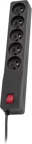 Overspanningsbeveiliging Lestar ZX 510, 1 stopcontact, 1,0 m, zwart