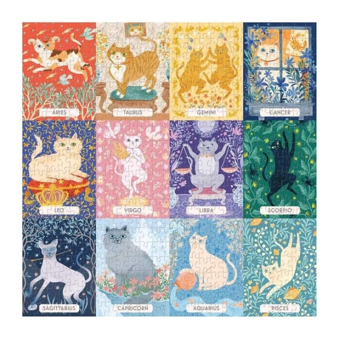 Puzzel Katten Dierenriem 500 stukjes van Galison