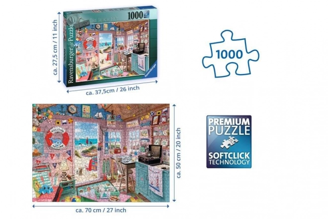 Puzzel Ravensburger Mijn strandhuisje My Haven No7 1000 stukjes