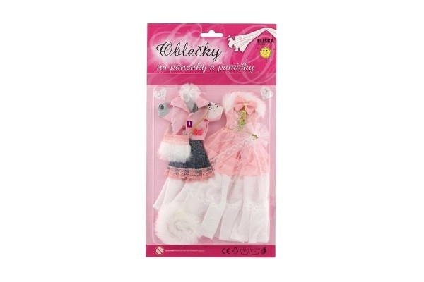 Kleding met accessoires voor poppen 2 stuks