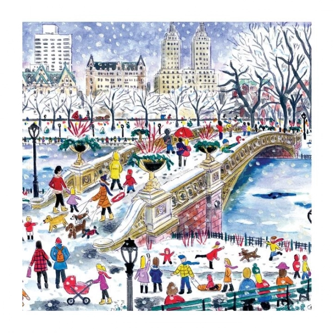 Vierkante puzzel Bow Bridge in Central Park 500 stukken