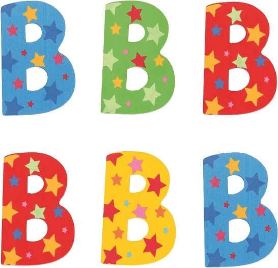 Bigjigs Toys Holzbuchstabe B mit Sternchen