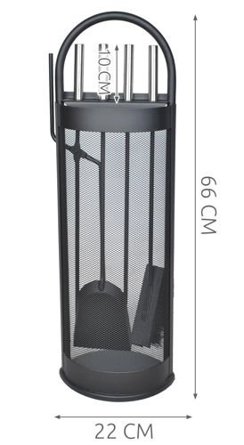 Haardaccessoires 4-delige set Kaminer