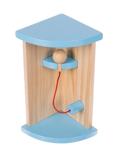 Houten poppenhuis met meubels 90 cm