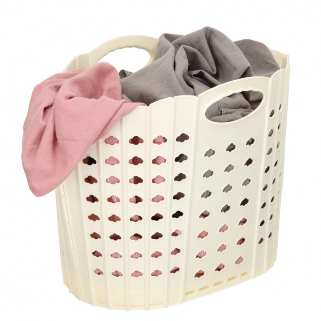 Cream Foldable Laundry Organizer
