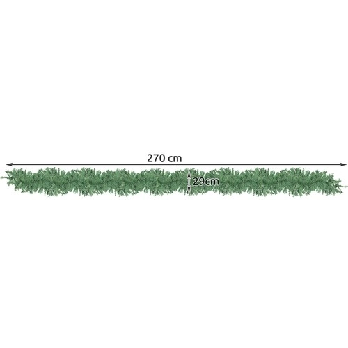 Dichte Weihnachtsgirlande Dekoration 270cm Premium Qualität