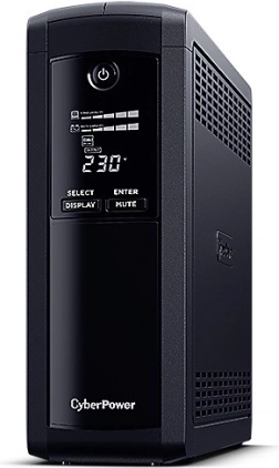 Back-upstroomvoorziening UPS CyberPower 1200VA met LCD-display
