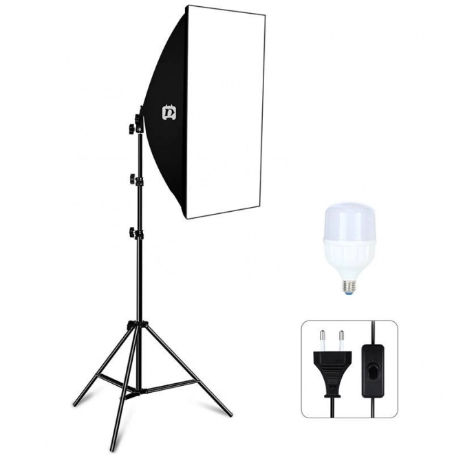 Puluz Studiokit Softbox 50x70 cm mit Stativ und LED-Lampe