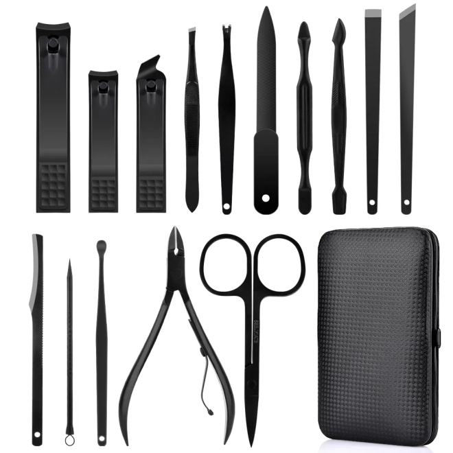 Set van 16 houders voor manicuregereedschap voor manicure en nagelhygiëne Nagelknippers en scharen