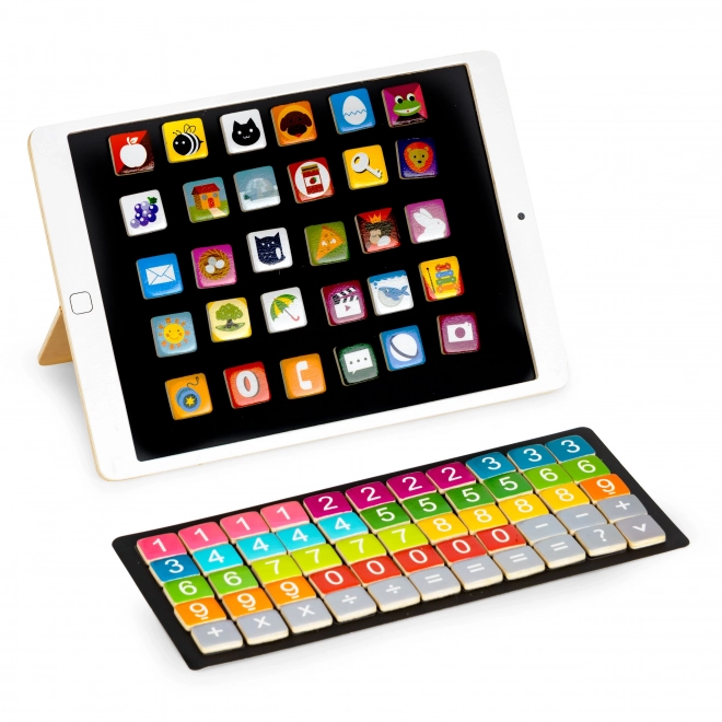 Houten leertablet, magnetisch bord ECOTOYS