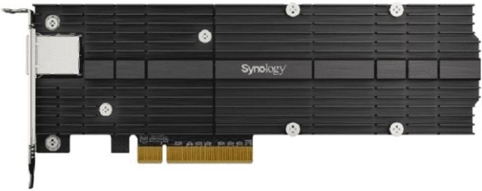 Carte réseau Synology E10M20-T1 combo M.2 SSD et 10GbE PCIe 3.0 x8 NVMe