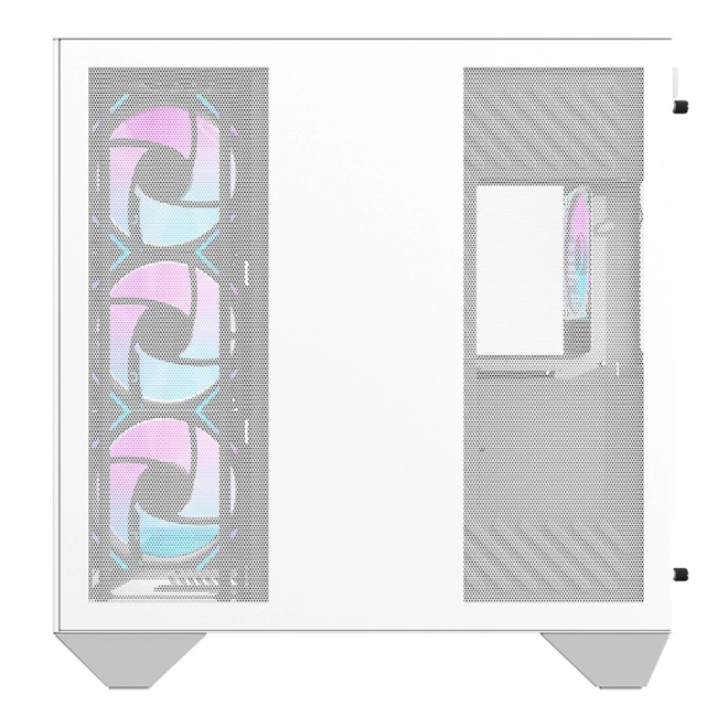 Computerbehuizing Darkflash met RGB-ventilatoren en GPU-houder wit