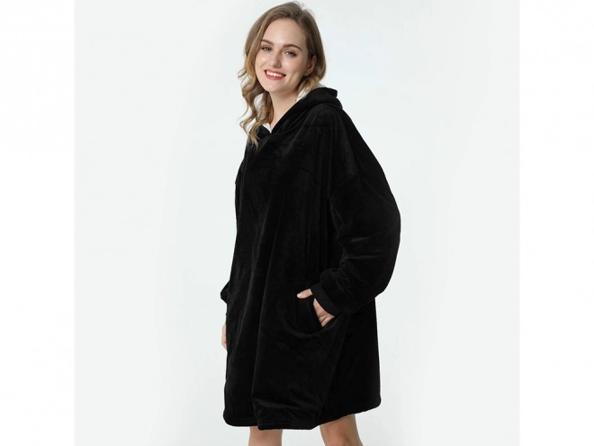 Warme Oversize Decken-Pullover aus dickem Fleece