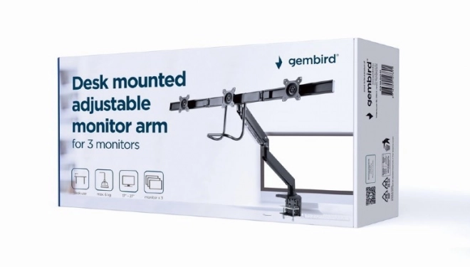 Frame voor 3 monitoren met verstelbare arm