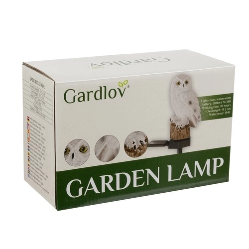 Zonne-tuinlamp - uil Gardlov 23847