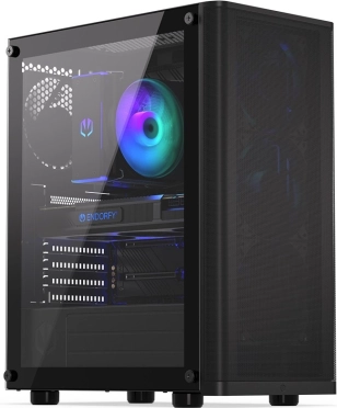 Computerbehuizing Endorfy Ventum 200 Air, zwart, gehard glas