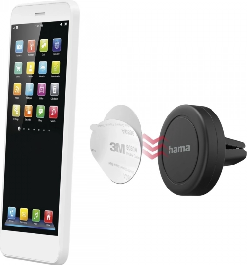 Universal magnetic vent mount Hama – black